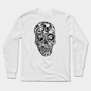 Bigger Black Skull Long Sleeve T-Shirt